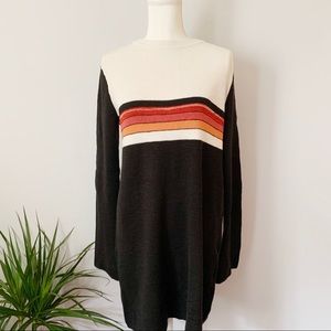 Free People Color Block Sweater Dress
